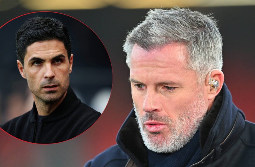 Jamie Carragher predicts Mikel Arteta’s sacking from Arsenal